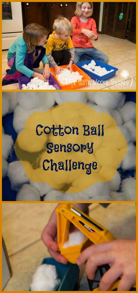 Child-led sensory bin with cotton balls! #sensory #childled #sensoryplay Snowman Preschool, Entertaining Kids, Winter Unit, Preschool Winter, Theme Preschool, Thema Winter, Sensory Diet, Sensory Ideas, Baby Storage