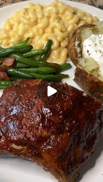 Carman Wilken on Instagram: "Oven baked ribs are not only easy but super delicious! #bbqribs #ovenbaked #easyrecipe #homecooking #fallvibes #dinnerideas #dinner" Rib Dinner Ideas Meals, Oven Baked Ribs In Foil, Bbq Meat Ideas, Carman Wilken, Oven Ribs, Rib Dinner, Ribs In The Oven, Ribs Bbq, Barbecue Pork Ribs