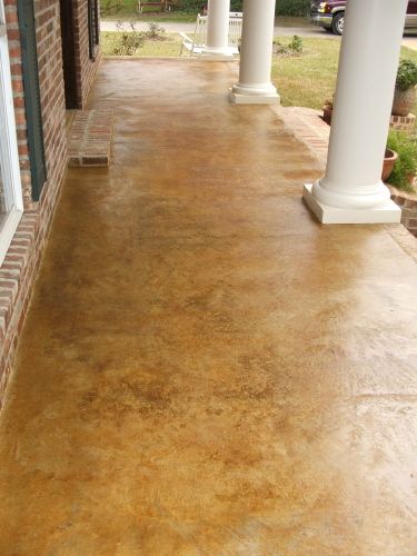 Concrete Porch Paint Ideas, Staining Concrete, Acid Stained Concrete Floors, Stained Concrete Floors, Stained Floors, Acid Concrete, Stain Concrete, Colored Concrete, Architectural Concrete