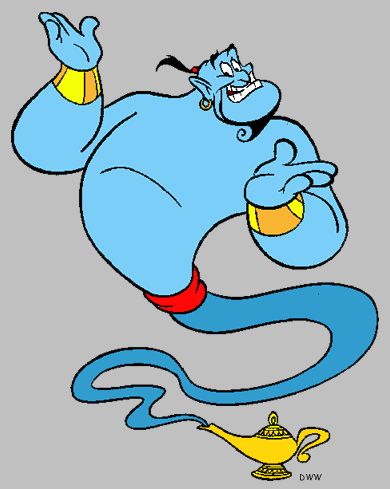 Genie Clipart from Walt | Clipart Panda - Free Clipart Images List Of Disney Characters, Manager Humor, Movie Cartoon, Genie Aladdin, Free Clipart Images, Fairy Tale Characters, Walt Disney Animation Studios, Walt Disney Animation, Baby Clip Art