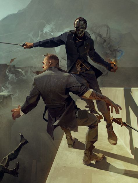 Gameinformer cover image for Dishonored 2 Art director: Sébastien Mitton Sergey Kolesov, Dishonored 2, The Bat Man, Story Art, Dishonored, Game Concept Art, Dark Horse Comics, Game Concept, Dark Horse