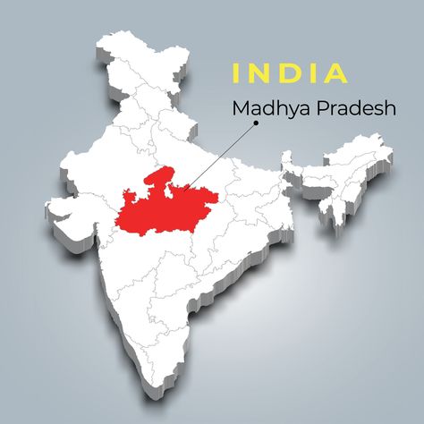 Madhya Pradesh Map, Isometric Map, State Map Art, 3d Isometric, Ms Dhoni Photos, Madhya Pradesh, Illustrated Map, Map Vector, State Map