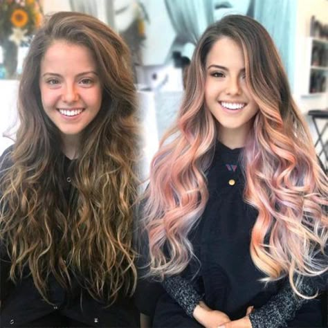 Super Hair, Trendy Hair Color, Hair Color Blue, Rose Gold Hair, Ombre Hair Color, Hot Shots, Tehran, Cool Hair Color, Gold Hair