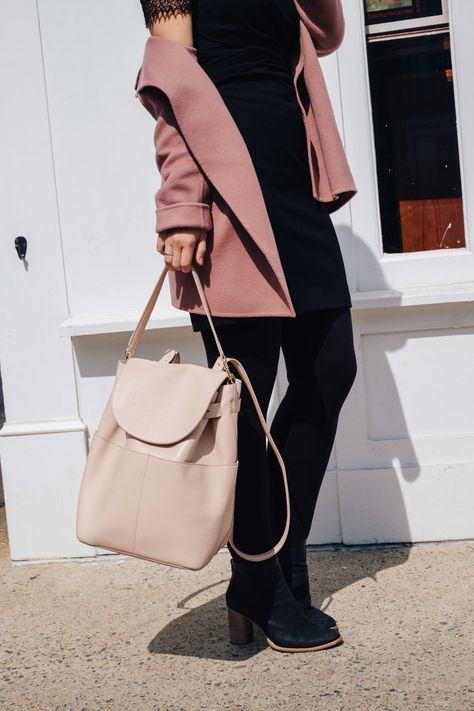 Cuyana pink backpack Chic Everyday Pink Backpack, Luxury Pink Everyday Backpack, Versatile Pink Backpack, Versatile Pink Backpack Bag, Luxury Pink Backpack, Xmas Shopping, Backpack Outfit, Pink Backpack, Minimal Outfit