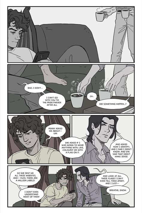 Snowbaz Fan Art Chapter 61, Snowbaz Fan Art, Baz X Simon Fan Art, Baz Pitch, Carry On Book, Simon Snow, Rainbow Rowell, Wayward Son, Happy Pride