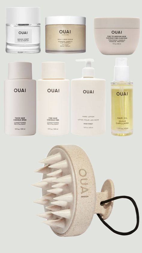 Ouai Aesthetic, Ouai Body Products, Ouai Hair Products, Ouai Hair Products Aesthetic, Ouai Shampoo And Conditioner, Ouai Medium Shampoo, Ouai Perfume, Ouai Hair, Ouai Haircare