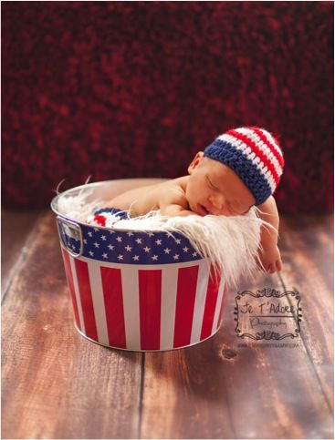 Free Patriotic Crochet Pattern for Baby! ~ at TheFrugalGirls.com ~ SO cute!!! #baby #crochet #patterns