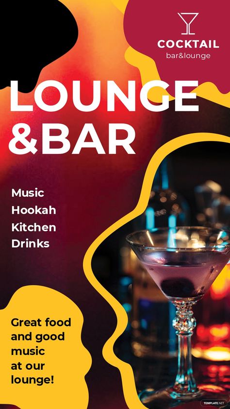 Free Bar/Lounge Instagram Story Template #AD, , #Paid, #Lounge, #Bar, #Free, #Template, #Story Whatsapp Template, Bar Website, Bar Music, Tumblr Post, Bar Poster, Marketing Poster, Lounge Bar, Poster Ads, Blog Website