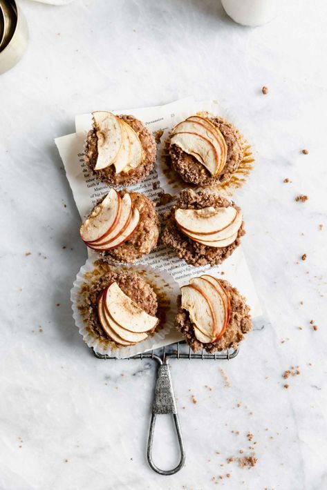 Apple Carrot Muffins - Broma Bakery Apple Carrot Muffins, Food Photography Lighting, Caramel Apple Cake, Broma Bakery, Carrot Muffins, Apple Muffins, Apple Cider Donuts, Cooling Rack, Fall Apples