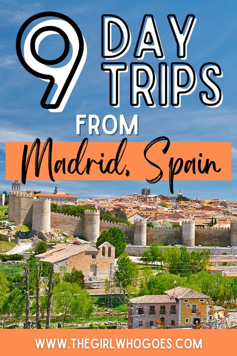 If you're traveling to Madrid, Spain, you may be curious about other cities in Spain you can visit during your trip. Here are the 9 best day trips from Madrid. Day Trips From Madrid, Cities In Spain, Roman Aqueduct, Spain Vacation, Be Curious, One Day Trip, Hot Air Balloon Rides, Air Balloon Rides, San Lorenzo