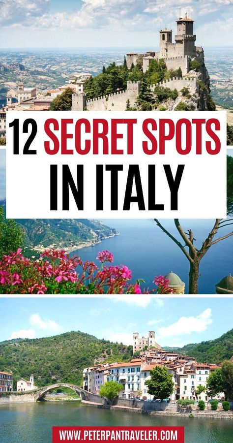 12 Secret Spots in Italy. Italy is an amazing country. The food, the people, and the culture. It pretty much has it all. The better spots are the hidden gem in Italy. Here is a list of my top favorite hidden gems in Italy and off the beaten path Italy. Italy Hidden Gems | Hidden Gems in Italy | Secret Spots in Italy | Secret Places in Italy | Pretty Places in Italy | Beautiful Places in Italy | Things to do in Italy | Italy Travel Guide | Italy Travel Tips | Best Things to see in Italy | Things To See In Italy, Italy Hidden Gems, Italy Beautiful Places, Italy Trip Itinerary, Beautiful Places In Italy, Italy Destinations, Things To Do In Italy, Italy Beautiful, Places In Italy