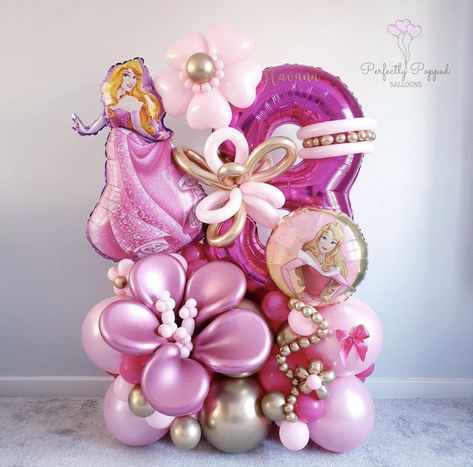 Ballon Decoration, Aurora Princess, Princess Birthday Decorations, Princess Balloons, Girly Birthday Party, Princess Theme Birthday, Princess Theme Birthday Party, Disney Princess Birthday, Princess Theme