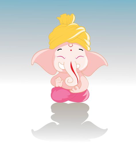 Ganesh Cute Wallpaper, Baby Ganesha Cute Images, Ganesh Cartoon, Cute Ganesha, Ganesha Images, Photos Of Ganesha, Ganpati Bappa Wallpapers, Ganesh Art Paintings, Shri Ganesh Images