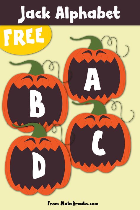 Cute Halloween Clipart Free Printable, Halloween Letters Printable, Classroom Decor Crafts, Funny Christmas Hats, Halloween Invites, Halloween Alphabet, Free Fall Printables, Preschool Decor, Classroom Doors