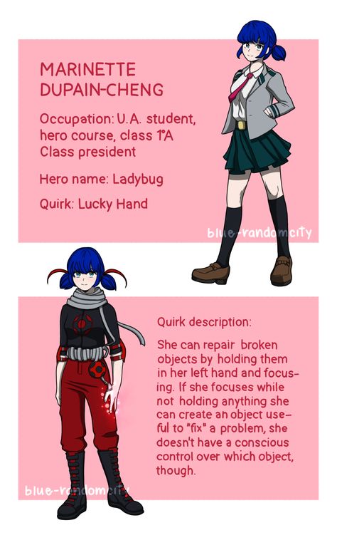 Cat Quirk Mha, Miraculous Mha Au, Mha X Miraculous, Mha X Mlb, Chloe And Sabrina, Quirk Ideas Bnha, Hero Costumes Design, Alya And Nino, Random City