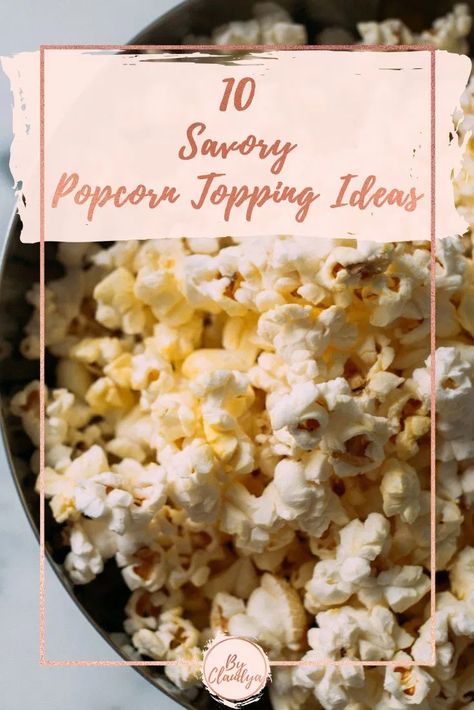 Things To Add To Popcorn, Tajin Popcorn, Popcorn Topping Ideas, Savory Popcorn, Popcorn Toppings, Popcorn Kernels, Sprinkle Salt, Pop Popcorn, How To Dry Rosemary