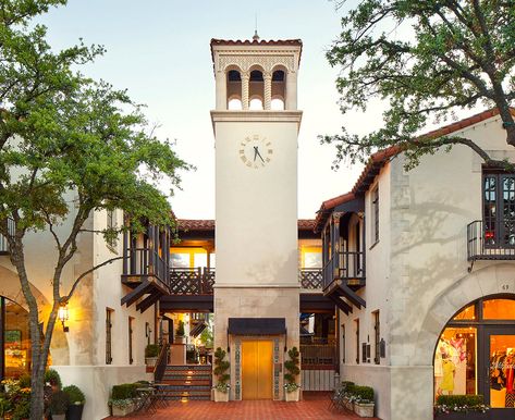 Highland Park Dallas, Highland Park Village, Rose Bar, Highland Village, Spanish House, Future Lifestyle, Highland Park, Luxury Shopping, Beautiful Buildings