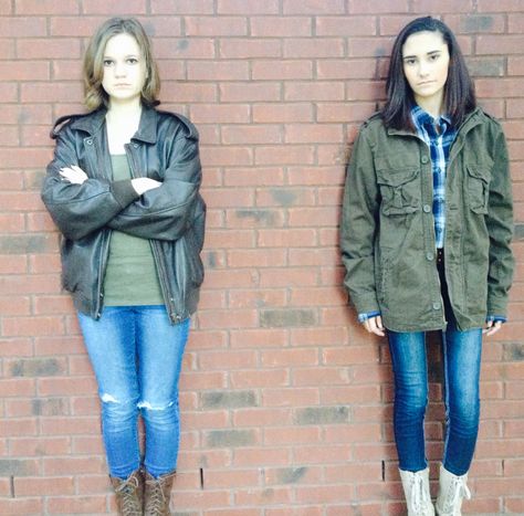 Dean and Sam Winchester Cosplay #femalewinchestercosplay Sam Winchester Cosplay, Dean And Sam Winchester, Sam Winchester, Winchester, Dean, Cosplay Costumes, Winter Jackets