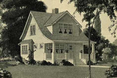 Sears House Plans, Sears House, Sears Catalog Homes, Sears Homes, Sears Kit Homes, Cottage Architecture, Vintage Catalog, Open Stairs, Awesome Architecture