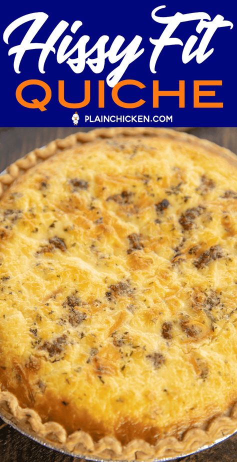 Velveeta Quiche, Quiche Brunch, Velveeta Recipes, Breakfast Quiche Recipes, Muenster Cheese, Quiche Recipes Easy, Healthy Sweet Snacks, Hissy Fit, Breakfast Quiche