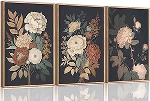 Vintage Floral Wall Decor, Wall Decor Posters, Flower Still Life, Peony Painting, Wall Art Rustic, Decor Posters, Painting Picture, Farmhouse Decoration, Plant Painting