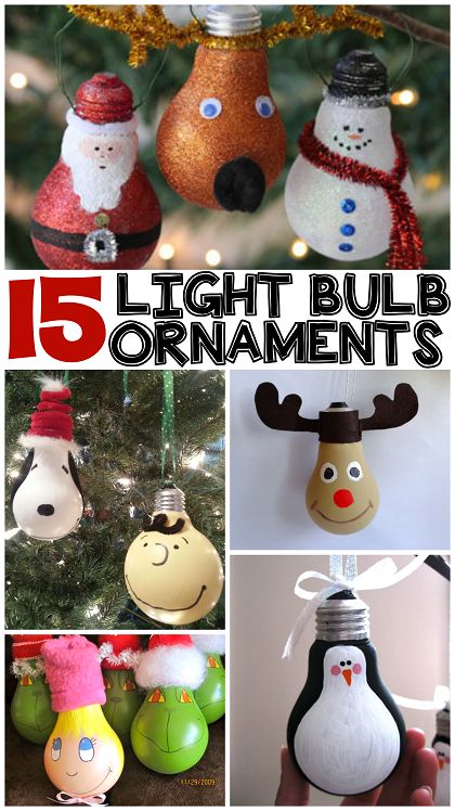 15 DIY Light Bulb Ornaments - @craftymorning0 #ChristmasDecorations Painted Lightbulb Ornaments, Diy Light Bulb Ornaments, Christmas Light Bulb Ornaments, Morning Christmas, Jul Diy, Bulb Ornaments, Light Bulb Crafts, Crafty Morning, Couples Ideas