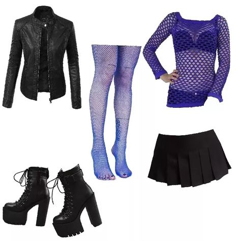 Blue Fishnet outfit Fishnet Outfits, Fishnet Outfit, Big Sweaters, Blue Outfit, Blue, Clothes