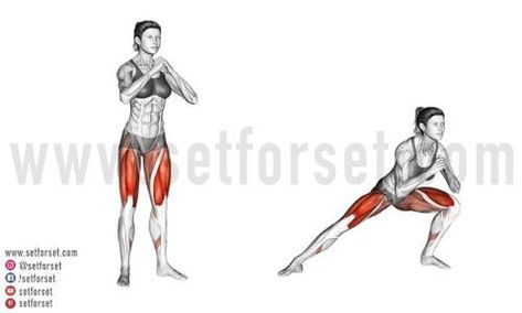 What Muscles Do Lunges Work? - SET FOR SET Lunges Muscles Worked, Lunges Benefits, How To Do Lunges, Lazy Fitness, Lazy Exercise, Muscle Diagram, Lunge Variations, Lateral Lunges, Side Lunges