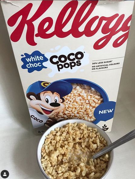 Kellogs Cereal, Tasty Uk, Pops Cereal, Coco Pops, Types Of Cereal, White Choc, Granola Cereal, Breakfast Cereal, Cereal Pops