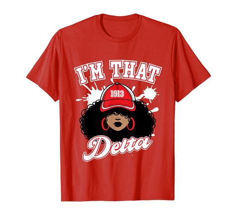 PRICES MAY VARY. This is an Officially Licensed Delta Sigma Theta Product. Show your support for the Delta Sigma Theta Sorority with this item! A great addition to any Delta Sigma Theta collection! Lightweight, Classic fit, Double-needle sleeve and bottom hem Delta Sigma Theta Apparel, Theta Sorority, Delta Sigma Theta Sorority, Delta Sigma Theta, Girl T Shirt, Greek Life, Classic Man, Sorority, Girls Tshirts