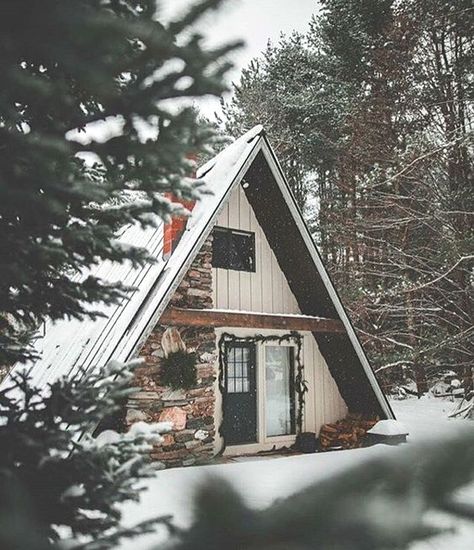 Frame Cabins, How To Build A Log Cabin, A Frame Cabins, Building Remodeling, Frame Cabin, Beautiful Cabins, Cottage Cabin, A Frame Cabin, A Frame House