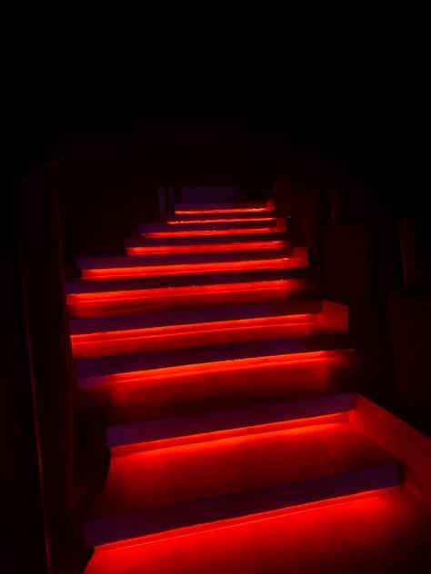 Black And Red Bar Design, Red Lighting Aesthetic, Goth Club Aesthetic, Red Club Aesthetic, Red And Black House, Scale Aesthetic, Red Light Special, Ballet Bar, Underground Club