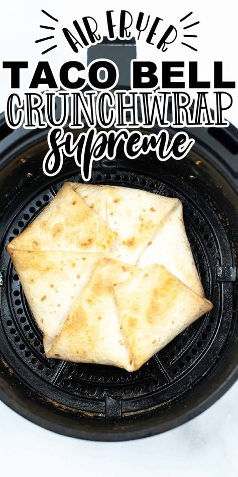 Crunch Wrap Supreme Recipe, Taco Bell Crunchwrap Supreme, Crunchwrap Recipe, Taco Bell Copycat, Air Fryer Recipes Dessert, Crunchwrap Supreme, Recipes With Flour Tortillas, Great Chicken Recipes, Cheese Tomato