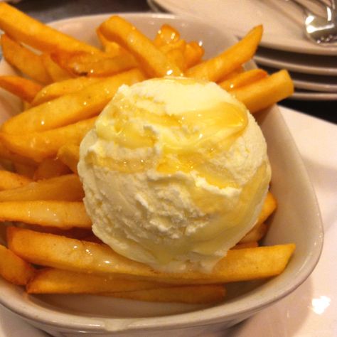 Ice Cream + French Fries Everything Bundt Cakes, Fries And Ice Cream, Food French Fries, Food Combos, Era Aesthetic, Healing Era, Frozen French Fries, Cake Boutique, Ice Cream Ingredients