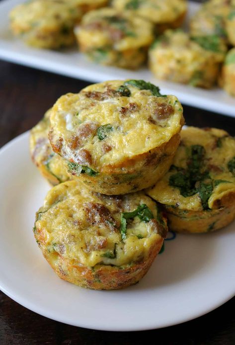 Need an easy and healthy breakfast recipe for busy mornings? Try my Whole30 Make-Ahead Sausage and Egg Muffins made with eggs, turkey sausage, spinach, and simple seasonings. These egg muffin cups are quick, easy, delicious, and good for you! Sausage And Egg Muffins, Heart Healthy Recipes Easy, Ground Turkey Sausage, Egg Muffins Healthy, Easy And Healthy Breakfast, Sausage Spinach, Quick Baking, Egg Bites Recipe, Turkey Breakfast