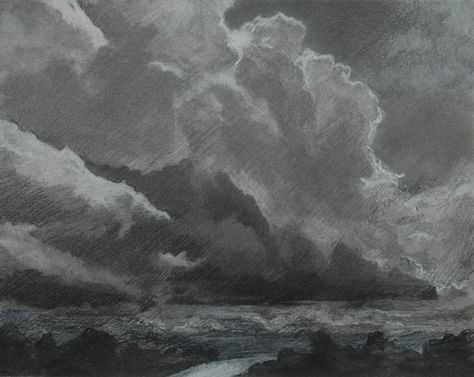 cloud formation Sky Sketch Pencil, Dark Clouds Drawing, Dark Cloud Drawing, Stormy Clouds Drawing, Charcoal Clouds Drawing, Ink Clouds Drawings, Clouds Pen Drawing, Cloud Sketch Pencil, Cloud Charcoal Drawing