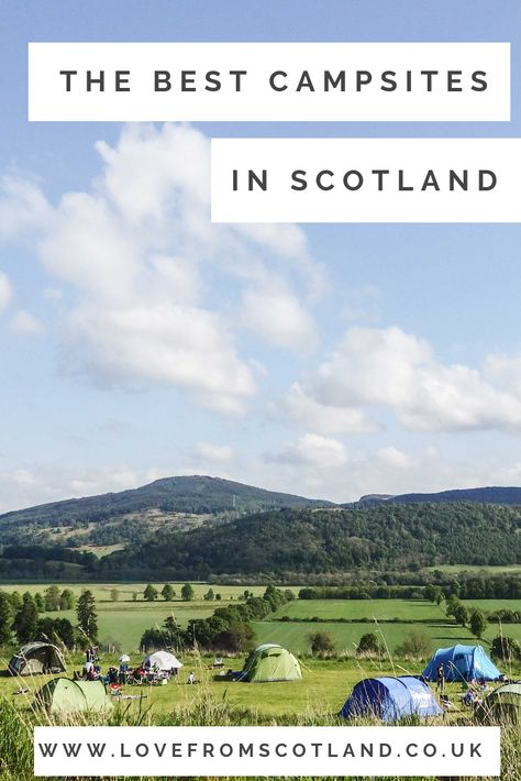 From wild camping in Scotland, glamping in wildflower meadow, or are looking for a campsite near Edinburgh, here are my favourite campsites in Scotland. via @LoveFromScotland Camping Scotland, Scotland Culture, Camping Uk, Scotland Road Trip, Camping Inspiration, Scottish Borders, Wild Camping, Stunning Hotels, Wildflower Meadow