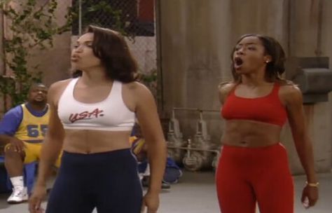 Martin-Pam and Gina Pam And Gina Outfits, 90s Aesthetic Fashion, Martin And Gina, Black Sitcoms, Black 90s Fashion, 90’s Outfits, 90s Sitcoms, Cute Nike Outfits, Vintage Black Glamour