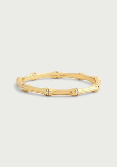 Shop Bamboo Luxury & Designer Jewelry | 18k Gold Plated – Anabel Aram Bamboo Jewelry, Bangle Designs, Gold Dipped, Hinged Bangle, Sparkling Crystal, Gold Bangles, Bracelet Designs, Luxury Designer, Shop Earrings