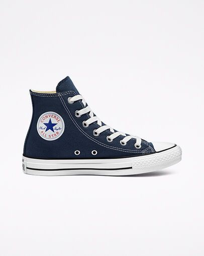 Chuck Taylor All Star Navy Navy Converse High Tops, Blue Converse High Tops, Blue Converse Shoes, Navy Blue Converse, Navy Converse, Chuck Taylor Shoes, Womens High Top Shoes, Custom Chuck Taylors, Royal Blue Shoes