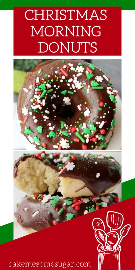 Baked Christmas Donut Ideas, Christmas Donuts Baked, Christmas Donuts Recipes, Christmas Baked Donut Recipes, Donut Pan Recipes, Christmas Donuts Ideas, Baked Donuts With Donut Pan, Donut Pan Recipe, Donut Baked