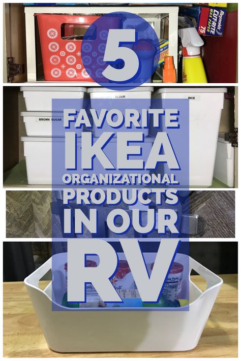 Rangement Caravaning, Rv Storage Organization, Travel Trailer Organization, Trailer Organization, Trailer Storage, Ikea Products, Camper Organization, Rv Camping Tips, Camper Hacks