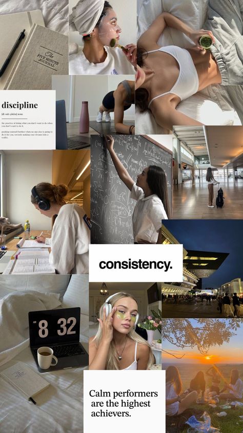 Phone vision board wallpaper Healthy Student Lifestyle, Education Is Power Aesthetic, Health Student Aesthetic, Manifestation Iphone Wallpaper, Health Wallpaper Aesthetic, Balanced Life Aesthetic, Vision Board Pics Study, 666 Aesthetic Wallpaper, 2024 Vision Board Wallpaper Iphone