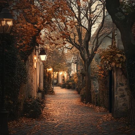 Fall Village Aesthetic, Fall Village, Village Aesthetic, Evening Vibes, Magical Autumn, Life Is A Gift, Time To Leave, Look At The Sky, Fall Time