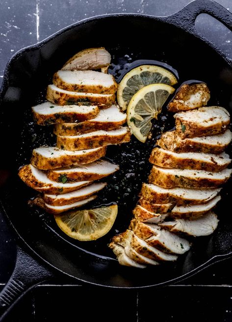 Try making this Cast Iron Chicken Breast in minutes for the juiciest and most flavorful chicken to pair with your favorite side dishes for a complete meal or enjoy it with a tasty salad. It comes out perfect every time. simplylakita.com #juicychicken Grilled Chicken In Cast Iron Skillet, Chicken Breast Recipes Cast Iron Skillet, Cast Iron Chicken Breast, Hibachi Chicken, Cast Iron Chicken, Greek Chicken Salad, Roasted Chicken Breast, Baked Chicken Breast, Grilled Chicken Recipes