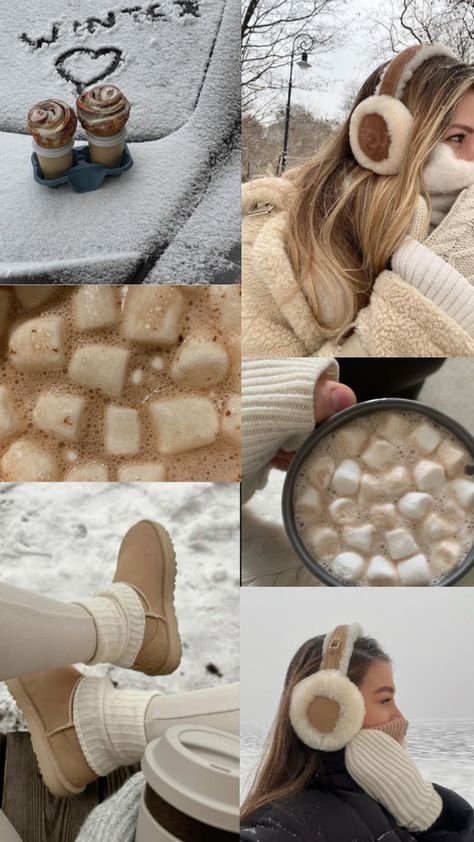 Winter Outfit Ideas Aesthetic, Cozy Winter Aesthetic, Winter Fashion Ideas, Winter Aesthetics, Cozy Winter Fashion, Christmas Dreaming, Chic Outerwear, Xmas Wallpaper, Christmas Collage