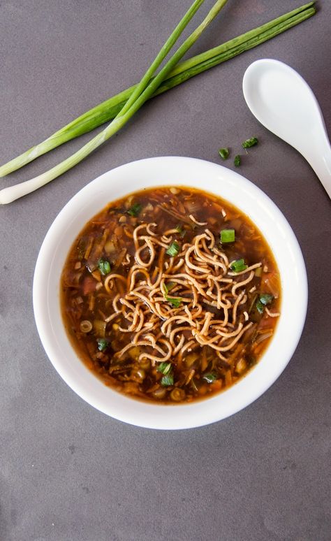 Always Hungry: Vegetable Manchow Soup Manchow Soup Photography, Veg Manchow Soup, Veg Keto, Cafe Shoot, Manchow Soup, Sweets Photography, Red Salt, Food Desert, Veg Soup