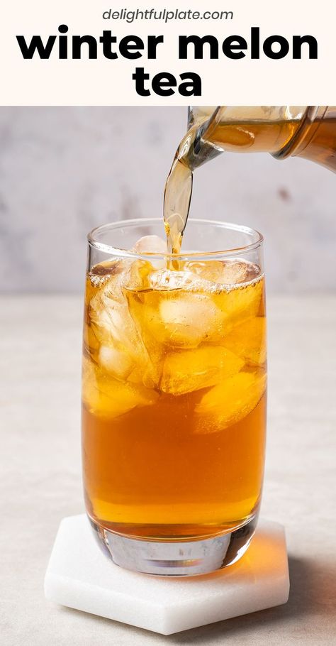 Winter Melon Tea (Tra bi dao) is a tasty drink which is said to have cooling and detox effects in Vietnam. Learn the easy way to make this refreshing tea at home for summer. #drink #vietnameserecipes Winter Melon Tea, Homemade Drinks Recipes, Melon Tea, Mixology Recipes, Melon Recipes, Tea At Home, Winter Melon, Drink Recipes Nonalcoholic, Tea Drinks