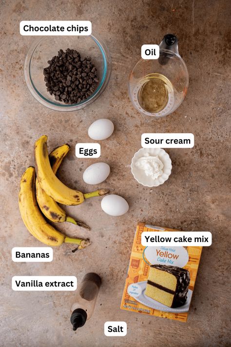 Easy Cake Mix Banana Bread, Cake Mix Banana Bread Recipe, Cake Mix Pancakes, Cake Mix Banana Bread, Banana Cake Mix, Yellow Cake Mix Recipes, Best Cake Mix, Lifestyle Of A Foodie, Cake Mix Muffins