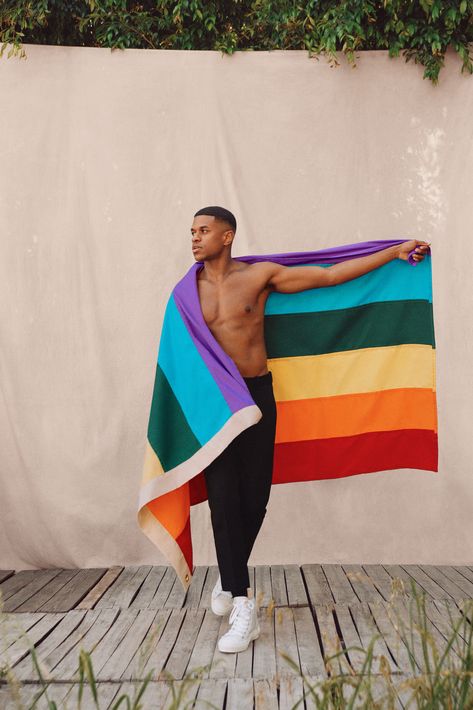 Jeremy Pope, Pride Campaign, Women Empowerment Project, Big And Tall Style, Lgbt History, Male Pose Reference, Lgbt Flag, Lgbt Love, Pride Outfit